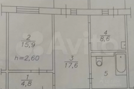2-к. квартира, 54,5 м², 10/10 эт.