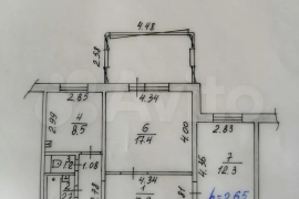 2-к. квартира, 54 м², 5/10 эт.