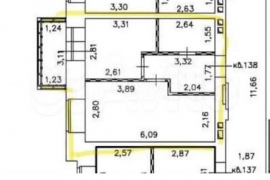 2-к. квартира, 34 м², 7/17 эт.