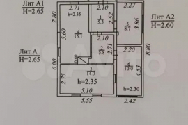 Дом 60 м² на участке 7 сот.