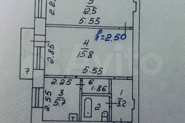 2-к. квартира, 44 м², 3/5 эт.