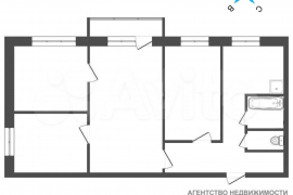 4-к. квартира, 61,5 м², 5/5 эт.