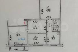 3-к. квартира, 78,8 м², 2/5 эт.