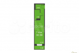 Квартира-студия, 30,6 м², 23/25 эт.