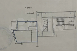 1-к. квартира, 53,3 м², 9/17 эт.
