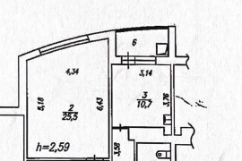 1-к. квартира, 53,6 м², 12/16 эт.