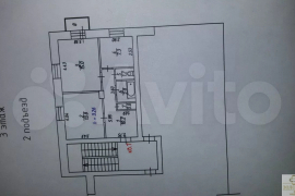 2-к. квартира, 52,8 м², 3/3 эт.