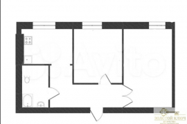 2-к. квартира, 54,3 м², 5/5 эт.