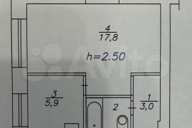 1-к. квартира, 29,6 м², 1/5 эт.