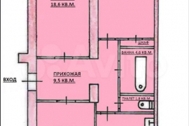 3-к. квартира, 79,4 м², 1/3 эт.