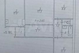 3-к. квартира, 66,8 м², 3/10 эт.