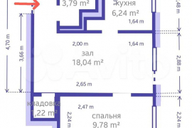 2-к. квартира, 41 м², 2/5 эт.