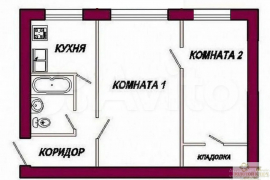 2-к. квартира, 45,9 м², 2/5 эт.
