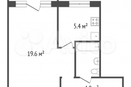 1-к. квартира, 32 м², 2/5 эт.