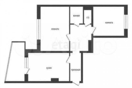 2-к. квартира, 63 м², 10/13 эт.