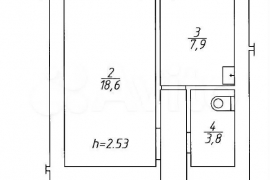 1-к. квартира, 39,6 м², 6/16 эт.