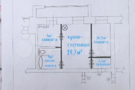 3-к. квартира, 50 м², 2/10 эт.