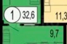 1-к. квартира, 32 м², 9/19 эт.