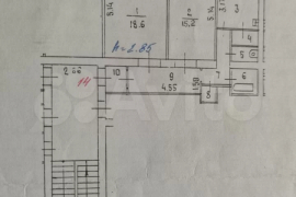 2-к. квартира, 61,3 м², 4/5 эт.