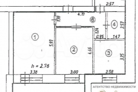 2-к. квартира, 56,5 м², 10/14 эт.