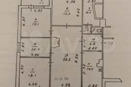 4-к. квартира, 144 м², 5/5 эт.