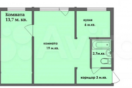 2-к. квартира, 44 м², 5/5 эт.