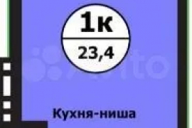 Квартира-студия, 23,6 м², 12/19 эт.