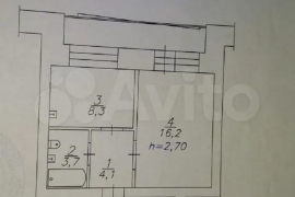 1-к. квартира, 38 м², 2/10 эт.