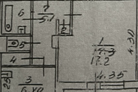 Квартира, 1 комната, 35.7 м²